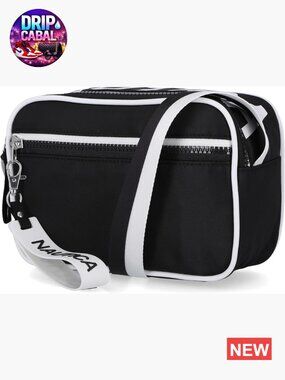Nylon Camera Crossbody Bag with Adjustable Strap Lightweight